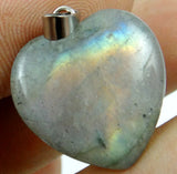 Natural Stone Heart Pendant for DIY Jewelry Making 24pcs