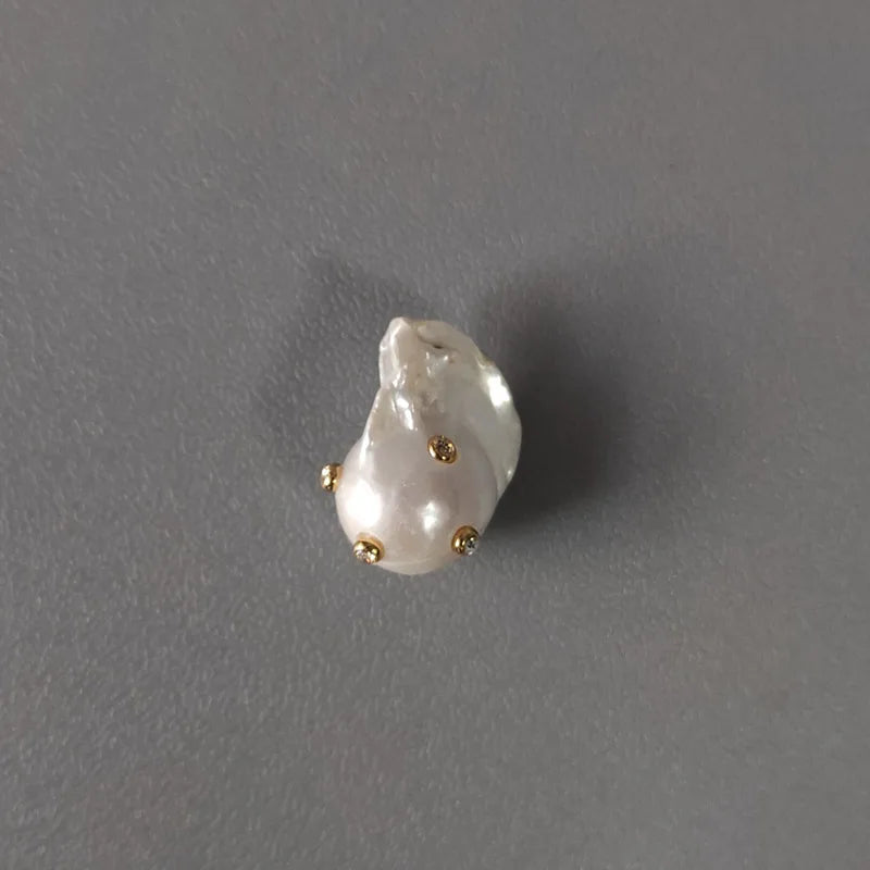 Baroque Freshwater Pearl Crystal Beads Necklace DIY