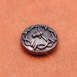 20PC 19mm Silver Barbed Wire Longhorn Bull Head Concho Rivet Stud Screwback