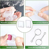 20PC Keychain Resin Silicone Mold Set Earring Jewelry Kit Epoxy Keyrings Mold