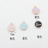 20PC/Lot Alloy Metal Enamel LOVE Letters Pendant Charm for DIY Jewelry Making