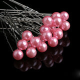 20PC Women Lady Pink Purple Pearls Hair Pins Clips Barrette Hairpins