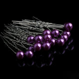 20PC Women Lady Pink Purple Pearls Hair Pins Clips Barrette Hairpins