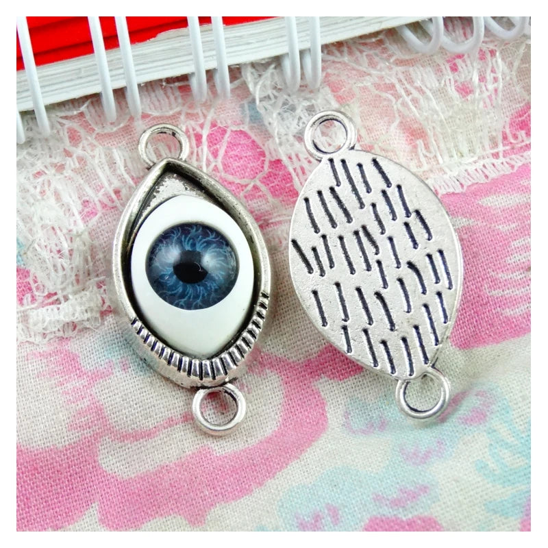 20PCS Eyes Bracelet Connect Charms Jewelry Findings