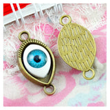 20PCS Eyes Bracelet Connect Charms Jewelry Findings