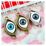 20PCS Eyes Bracelet Connect Charms Jewelry Findings
