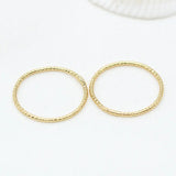 20PCS 14K Brass Round Shape Closed Rings Jewelry Making Supplies