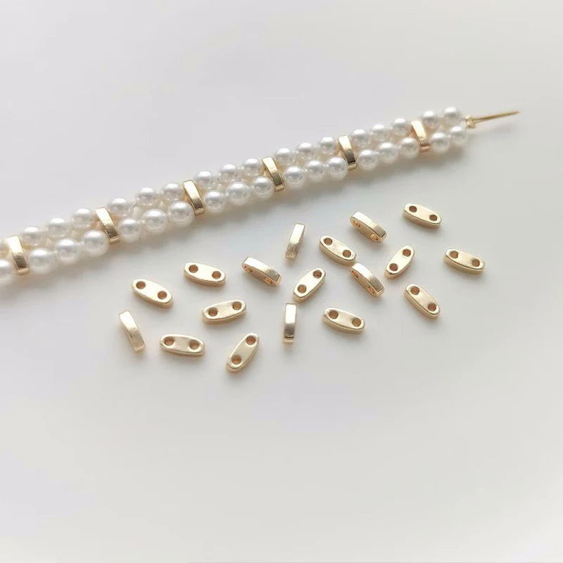 20PCS 14K Filled Bead Spacer Jewelry Accessories DIY Bracelet Necklace Materials