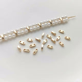 20PCS 14K Filled Bead Spacer Jewelry Accessories DIY Bracelet Necklace Materials
