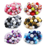 20PCS 15mm Daisy Silicone Beads Baby Teething BPA DIY Sensory Chewing Toys