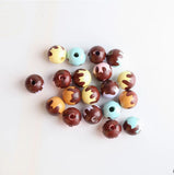 20PCS 16mm Wooden Bee Beads DIY Home Party Decoration Children's Toys