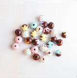 20PCS 16mm Wooden Bee Beads DIY Home Party Decoration Children's Toys