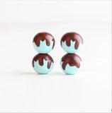 20PCS 16mm Wooden Bee Beads DIY Home Party Decoration Children's Toys