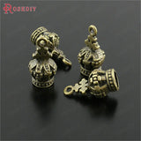 20PCS 17x8MM Crown Charms Pendants Jewelry Making Diy Findings Accessories