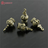 20PCS 17x8MM Crown Charms Pendants Jewelry Making Diy Findings Accessories