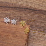 20PCS 18mm Copper Sheet Hair Sticks Settings U Shape Hair Pins Base