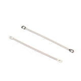 20PCS 24K Plated Brass Round Connect Rod Charms DIY Jewelry Accessories