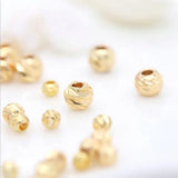20PCS 14K Plated Brass End Beads DIY Jewelry Accessories
