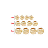 20PCS 14K Plated Brass End Beads DIY Jewelry Accessories