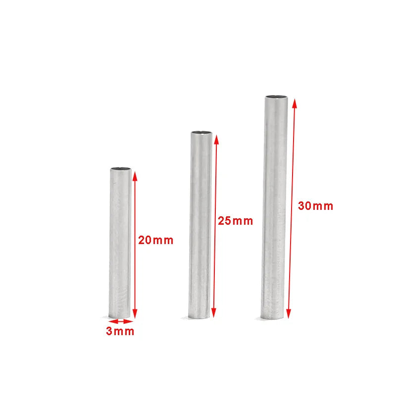 20PCS Silver Stainless Steel Spacer Bead for DIY Jewelry Making