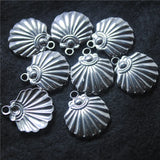 20PCS Stainless Steel Pendants 18X16MM Sea Shell Shape Small Jewelry Findings