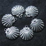 20PCS Stainless Steel Pendants 18X16MM Sea Shell Shape Small Jewelry Findings
