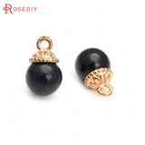 20PCS Plastic Pearls Round Ball or Drop Shape Beads Charms Pendants