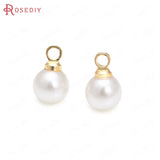 20PCS Plastic Pearls Round Ball or Drop Shape Beads Charms Pendants