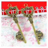 20PCS Antique Bronze Keys Charms Pendants Diy Jewelry Accessories