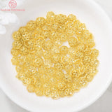 20PCS 7MM 1MM 24K Brass Flower Bead Caps DIY Jewelry Accessories