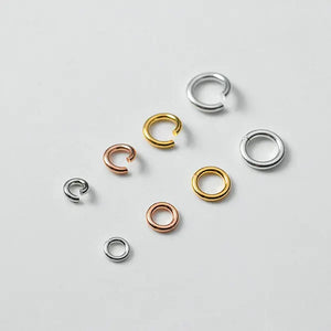 20PCS 925 Sterling Silver Jump Rings & Split Rings DIY Jewelry Making