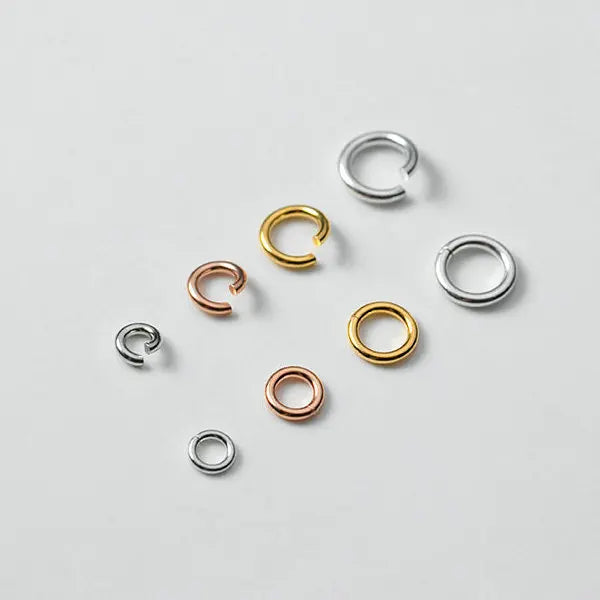 20PCS 925 Sterling Silver Jump Rings & Split Rings DIY Jewelry Making
