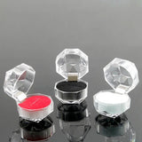 20PCS Acrylic Crystal Ring Earring Storage Display Boxes Clear Wedding Package