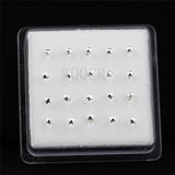 20PCS/Box Five-pointed Star Female Stud-Shaped Nose Nails Body Piercing Jewelry