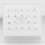20PCS/Box Five-pointed Star Female Stud-Shaped Nose Nails Body Piercing Jewelry