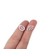20PCS Brass Silver Plated Tree Leaf Charms for Earrings DIY