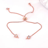 Brass Star Rhinestone Adjustable Bracelet Chain for DIY Jewelry Making