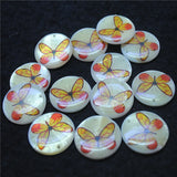 20PCS Butterfly Pendants 25MM Mother Of Pearl Shell DIY Jewelry Beads