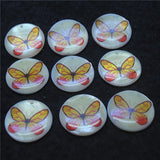 20PCS Butterfly Pendants 25MM Mother Of Pearl Shell DIY Jewelry Beads