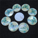 20PCS Butterfly Pendants 25MM Mother Of Pearl Shell DIY Jewelry Beads