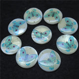 20PCS Butterfly Pendants 25MM Mother Of Pearl Shell DIY Jewelry Beads