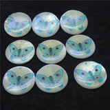 20PCS Butterfly Pendants 25MM Mother Of Pearl Shell DIY Jewelry Beads