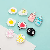 20PCS English Letter Milk Bottle Key Chain DIY Jewelry Making