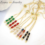 20PCS Charm Zircon Chain DIY Bracelet Copper Findings