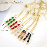 20PCS Charm Zircon Chain DIY Bracelet Copper Findings