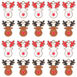 20PCS Christmas Jewelry Making Charms Alloy DIY Pendant Decor Christmas Bracelet