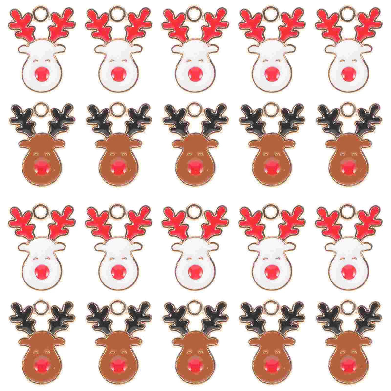 20PCS Christmas Jewelry Making Charms Alloy DIY Pendant Decor Christmas Bracelet