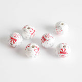 20PCS Christmas 20MM Wooden Beads DIY Crafts Bracelet Jewelry Making