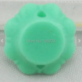 20PCS Chrysanthemum Flower Resin Rose Bobby Pin Charms 19mm