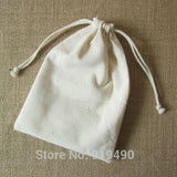 20PCS Cotton Canvas Gift Bags Drawstring Pouches Party Gift Packages